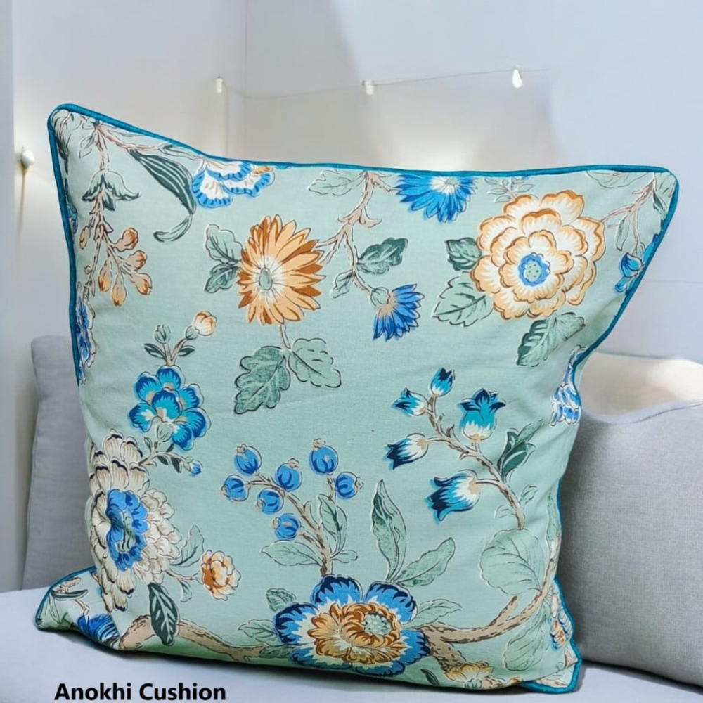 Anokhi quilted cushion cover