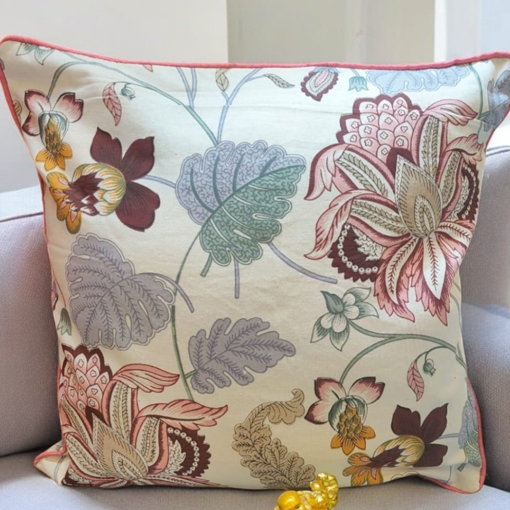 Anokhi quilted cushion cover