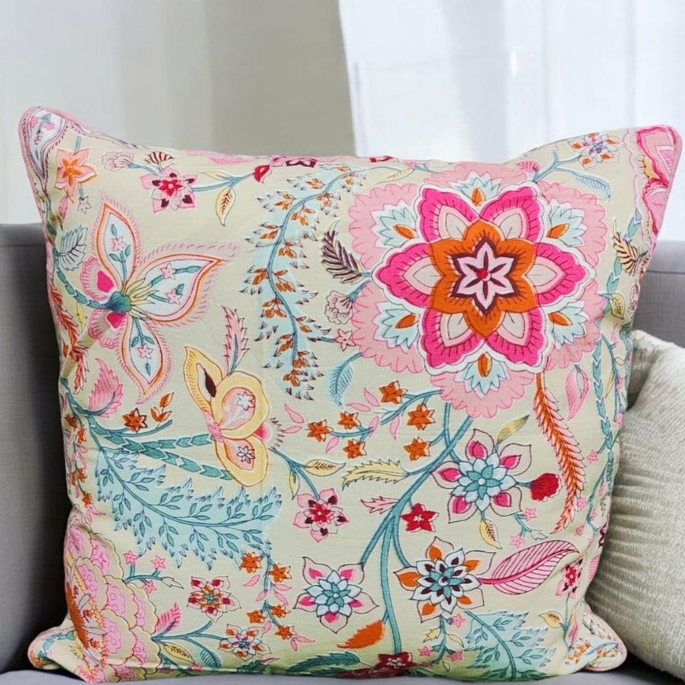 Anokhi quilted cushion cover
