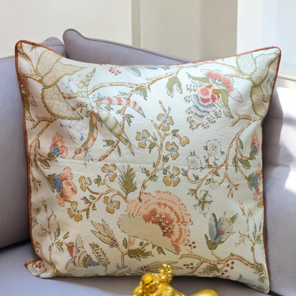 Anokhi quilted cushion cover