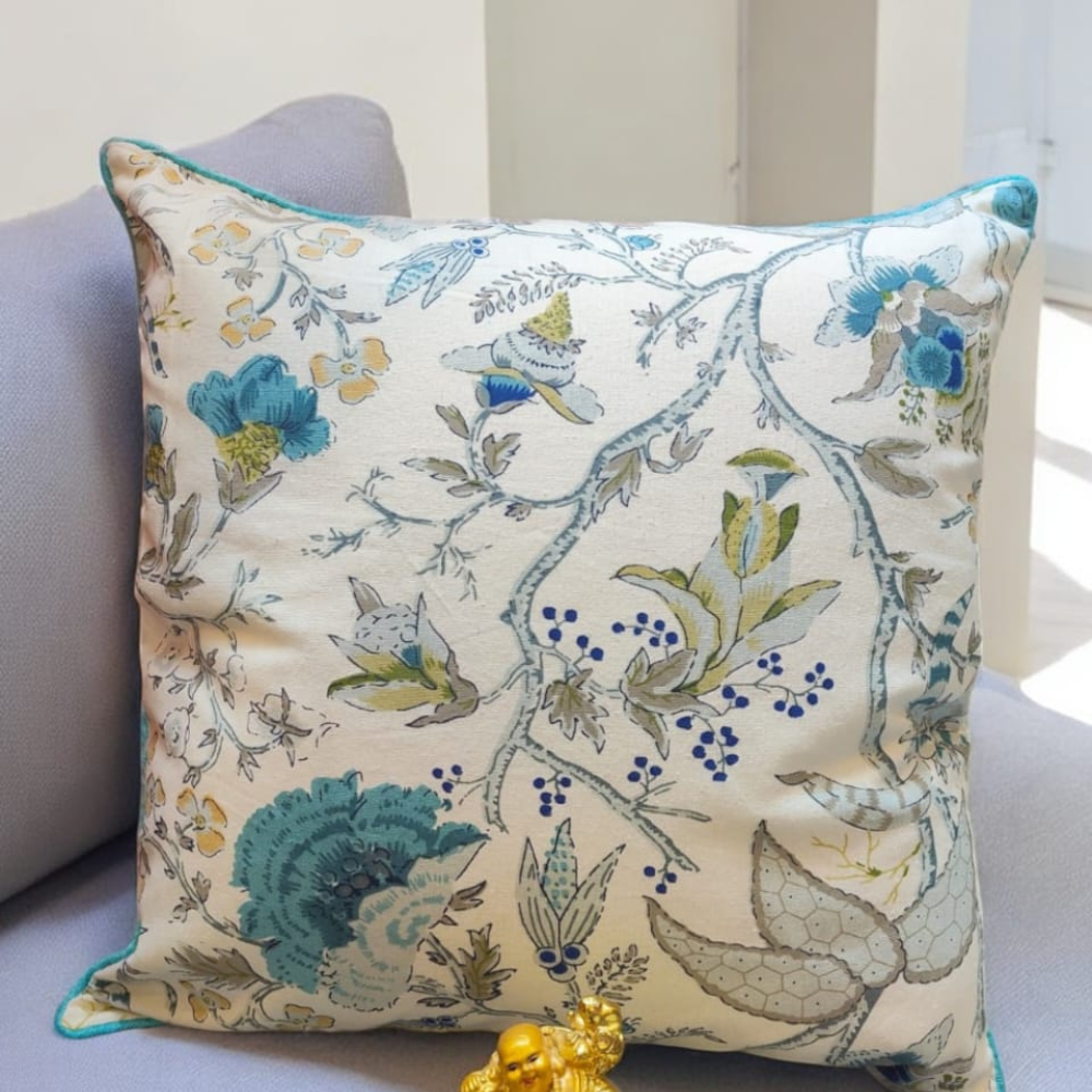 Anokhi quilted cushion cover