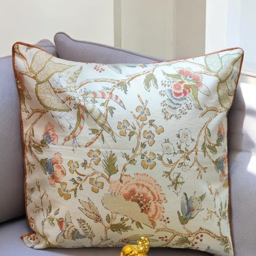 Anokhi quilted cushion cover