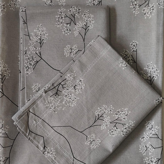 FLORAL LIGHT GREY