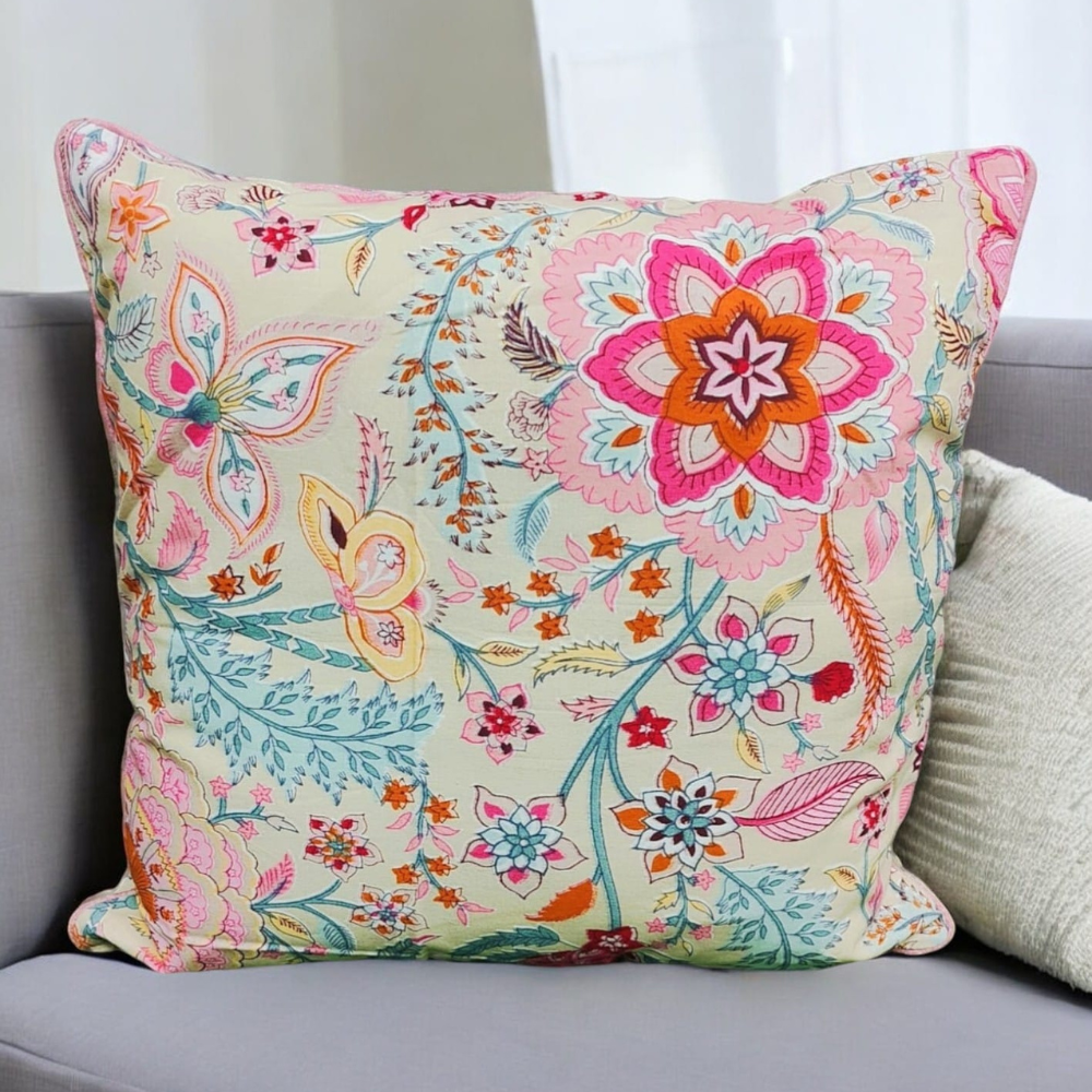 Anokhi quilted cushion cover