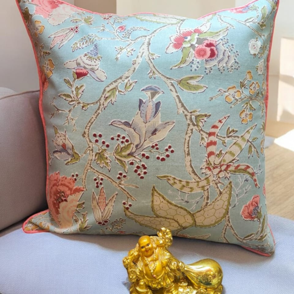 Anokhi plain cushion cover