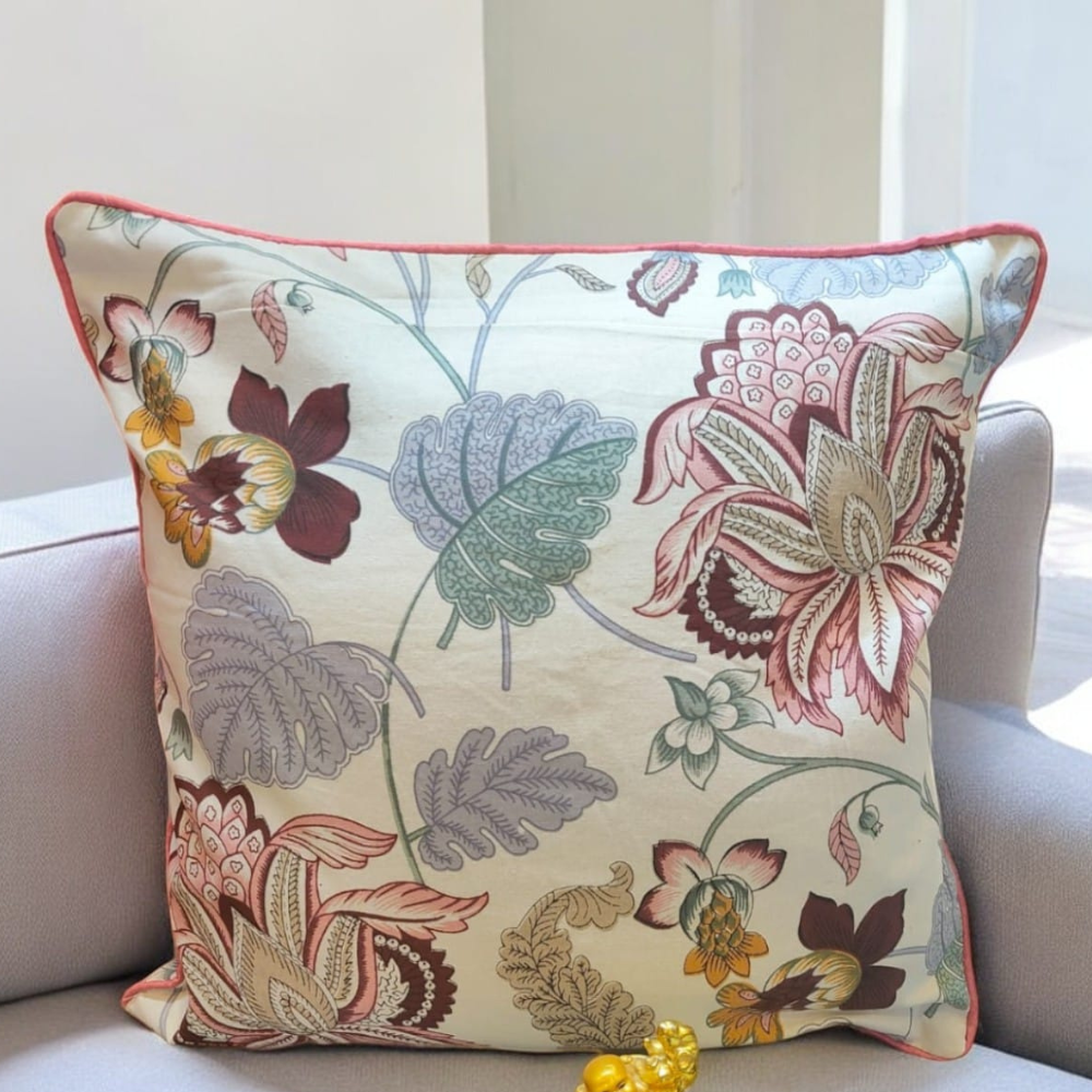 Anokhi plain cushion cover