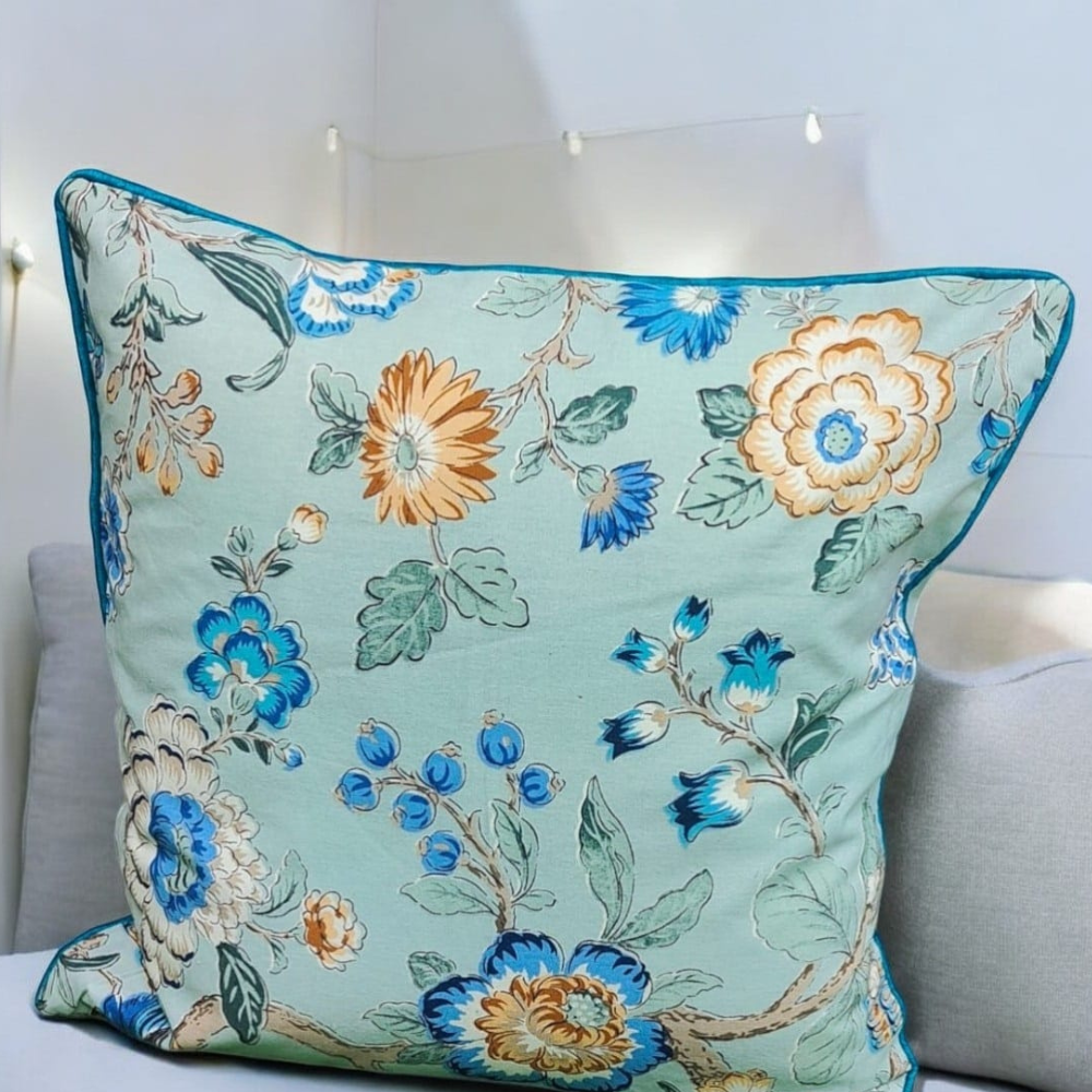 Anokhi quilted cushion cover