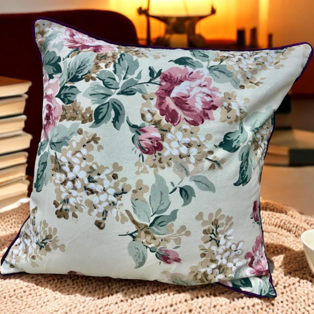 Anokhi plain cushion cover