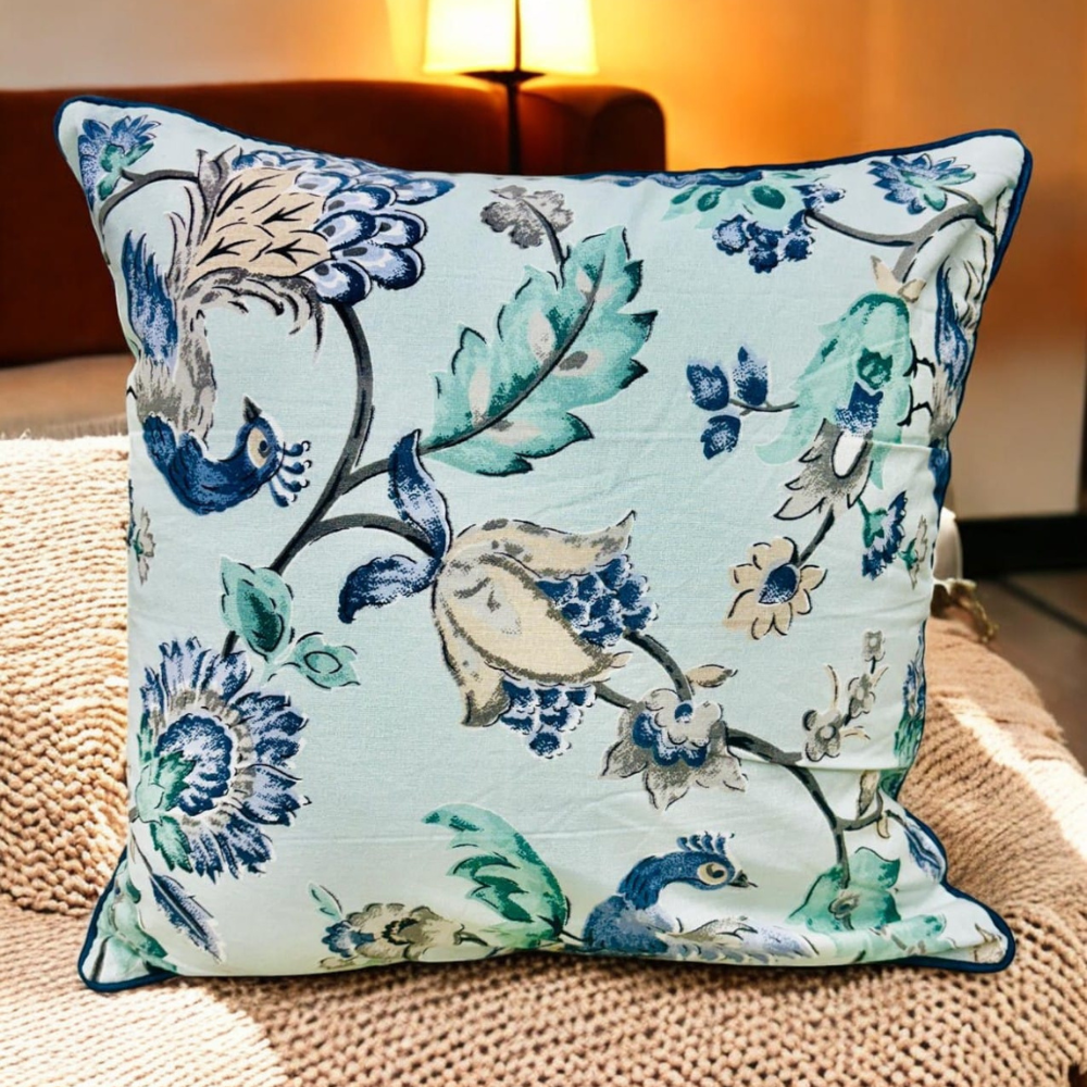 Anokhi plain cushion cover