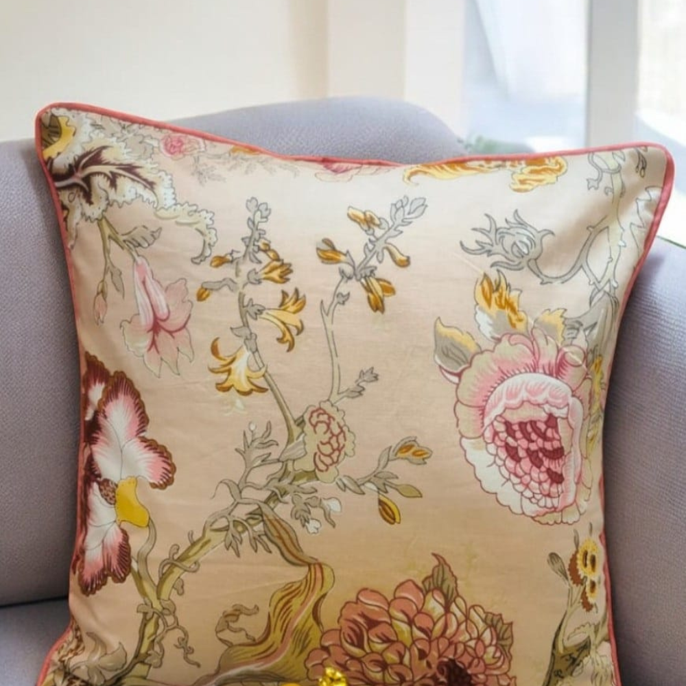 Anokhi quilted cushion cover