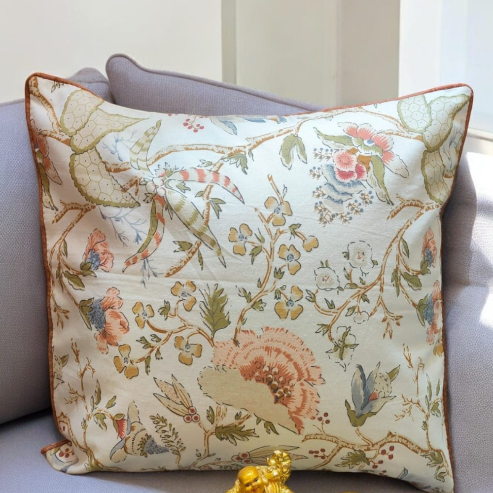 Anokhi quilted cushion cover
