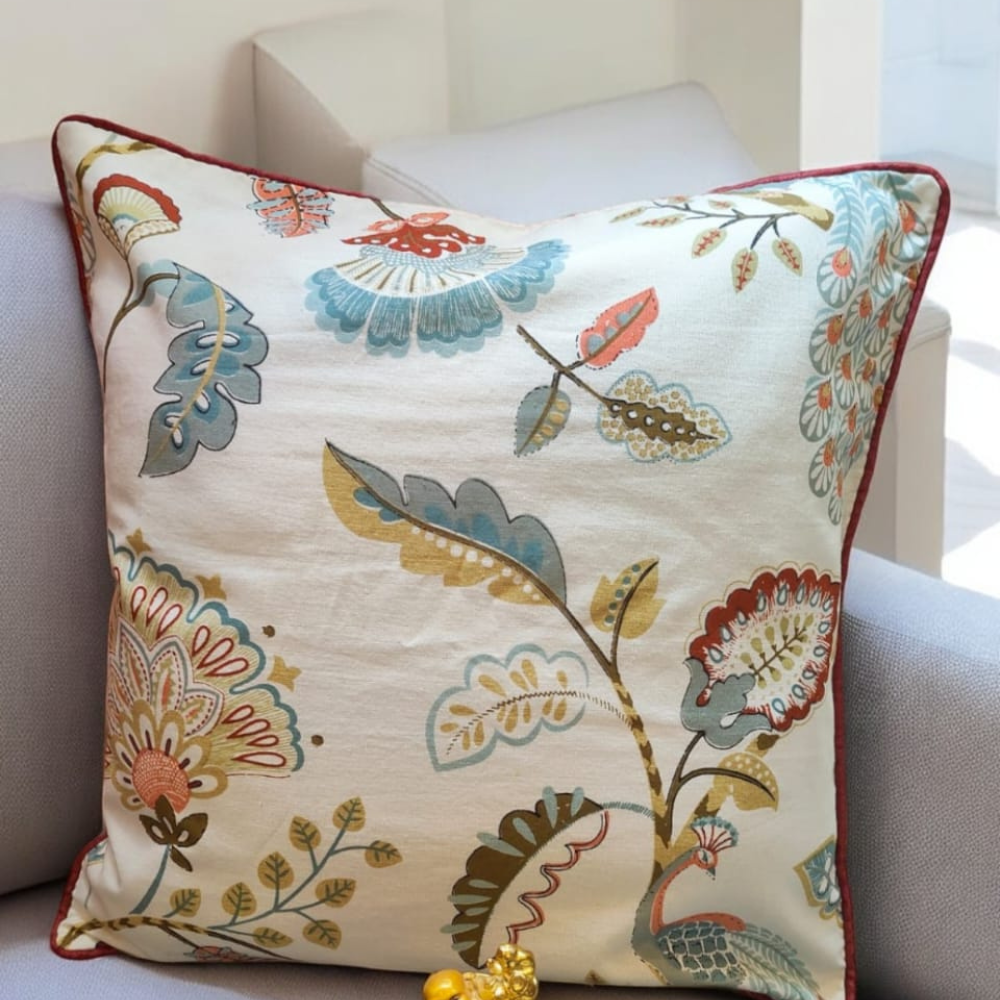 Anokhi plain cushion cover