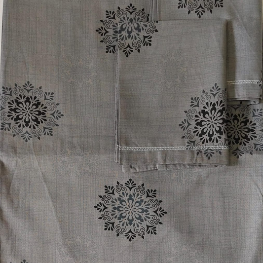 FLORAL DARK GREY